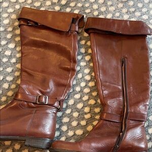 Garnet Hill Brown Heeled Boots
